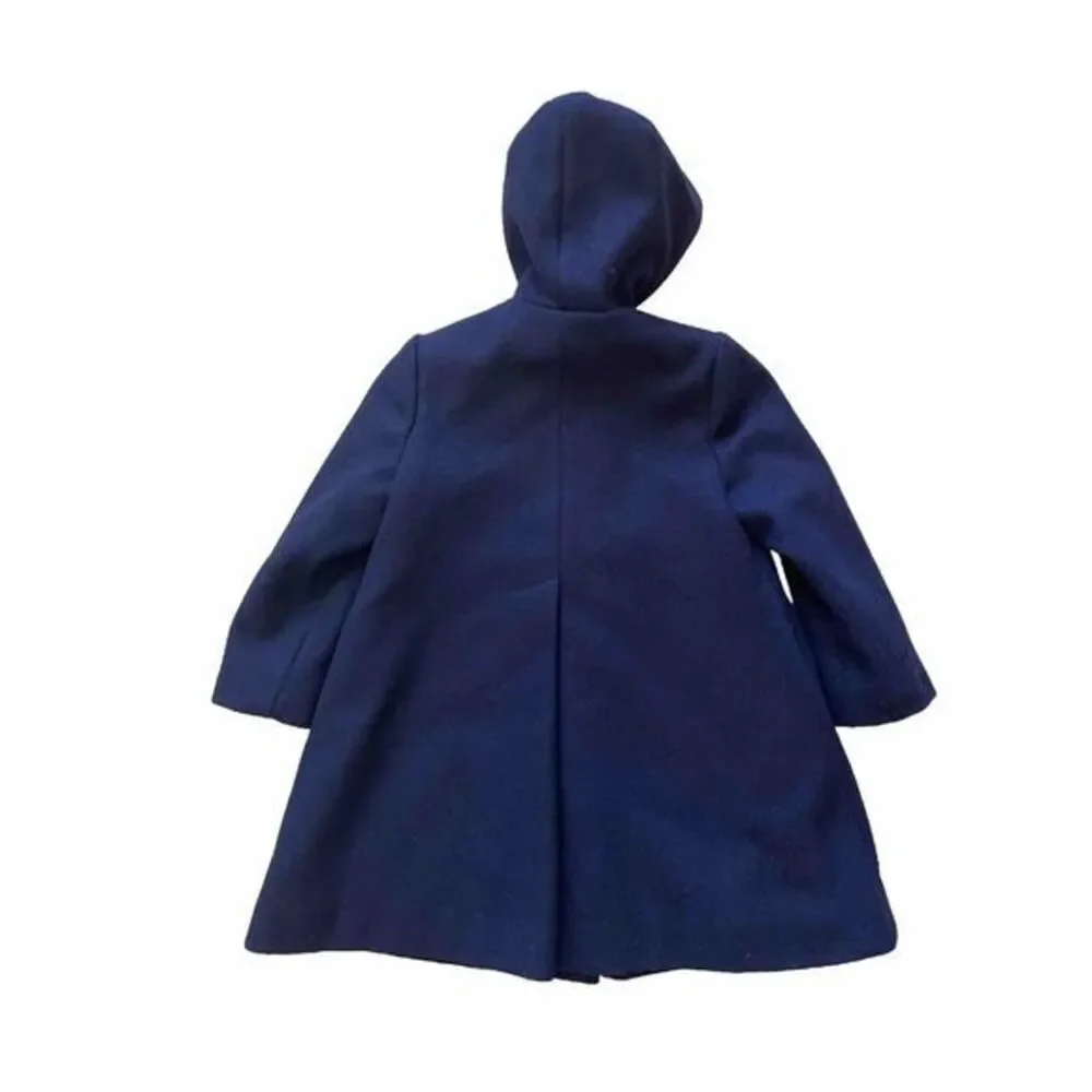 Macwil Saks Fifth Avenue Vintage Kids Wool‎ Hooded jacket Blue Red